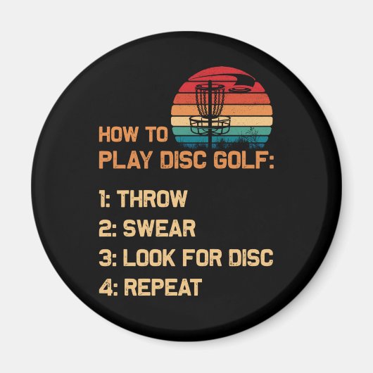 Aimant Comment jouer Disc Golf Disque Golf Golf Lecteur (Devant)