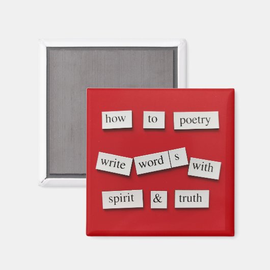 Aimant Comment Poésie (Recto/Verso)