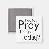 Aimant Comment Puis-Je Prier Pour VOUS ? chrétien (Recto/Verso)