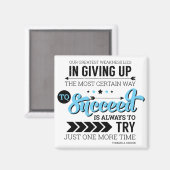 Aimant Comment réussir la typographie Citation Motivation (Recto/Verso)