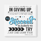 Aimant Comment réussir la typographie Citation Motivation (Devant)