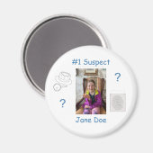 Aimant Commission des preuves de la lutte contre le crime (Recto/Verso)