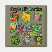 Aimant Community Garden Photo Collage (Devant)