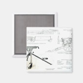 Aimant Comparaison du pistolet automatique de Colt (Recto/Verso)
