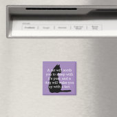 Aimant Comparaison humoristique de chats et de chiens (In Situ (Lave-vaisselle))