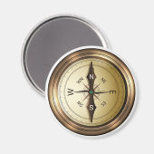 Aimant compas nord sud-est wes (Recto/Verso)