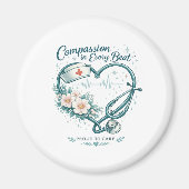 Aimant Compassion à chaque battement Design de cœur d'inf (Devant)