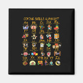 Aimant Compétences d'adaptation Alphabet Sensibilisation (Devant)