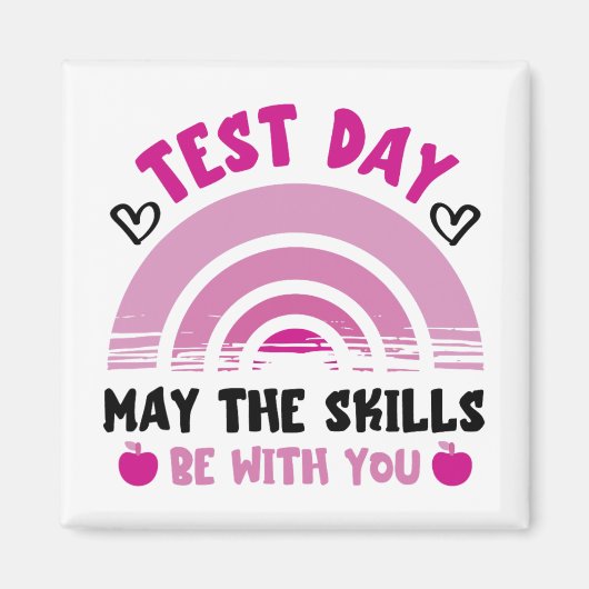 Aimant Compétences Soyez avec vous Test Jour Test Enseign (Devant)