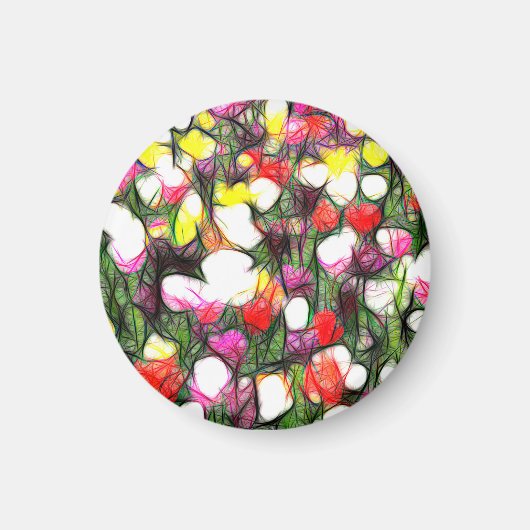 Aimant Complet avec des couleurs de printemps (Devant)