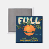 Aimant Complet - Étiquette orange (Recto/Verso)