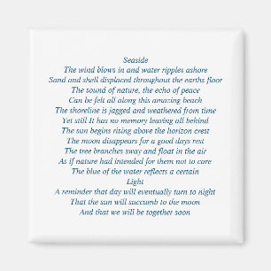 Aimant Completye d'aimant avec la poésie originale