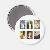 Aimant Composite maltaise célèbre Art (clair) (Recto/Verso)