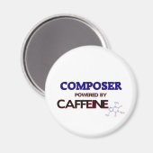 Aimant Compositeur propulsé par la caféine (Recto/Verso)