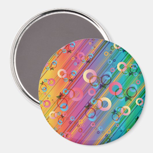 Aimant Composition Abstraite (Recto/Verso)