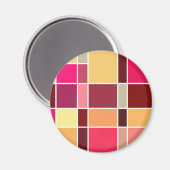 Aimant Composition Abstraite des couleurs (Recto/Verso)