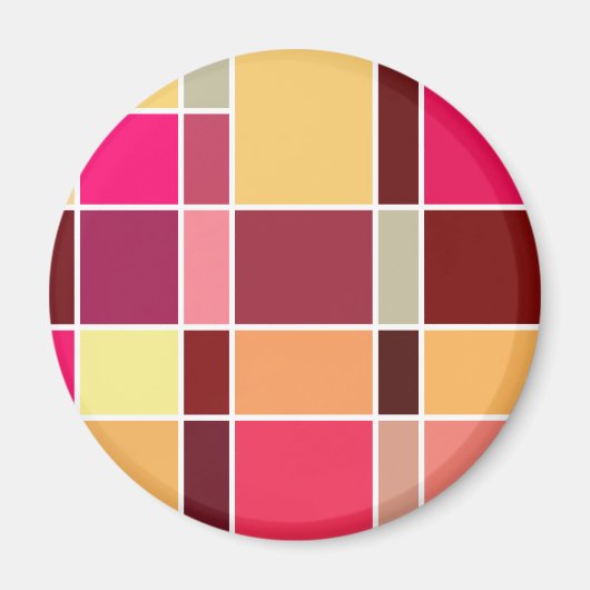Aimant Composition Abstraite des couleurs (Devant)