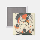 Aimant Composition avec deux cerfs par Franz Marc (Recto/Verso)