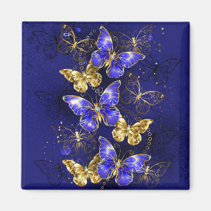 Aimant Composition avec papillons Sapphire