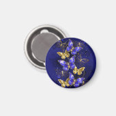 Aimant Composition avec papillons Sapphire (Recto/Verso)