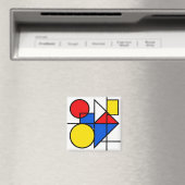 Aimant Composition de couleurs primaires de Mondrian (In Situ (Lave-vaisselle))
