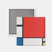 Aimant Composition II en rouge, bleu et jaune, Kandinsky (Recto/Verso)