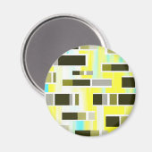 Aimant Composition jaune (Recto/Verso)