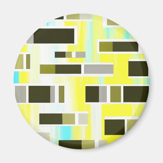 Aimant Composition jaune (Devant)