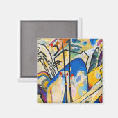 Aimant Composition Quatre de Wassily Kandinsky - Art Abst (Recto/Verso)