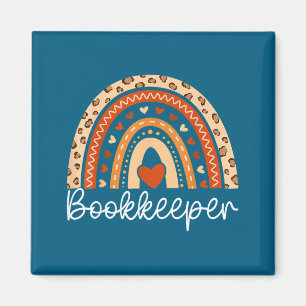 Aimant Comptable Boho Rainbow Tenue de livres Comptable
