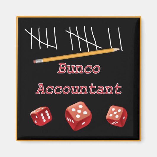 Aimant Comptable Bunco (Devant)