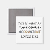 Aimant Comptable Funny Awesome Comptable CPA Don (Recto/Verso)