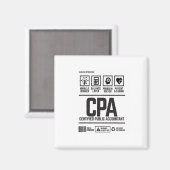 Aimant comptable public agréé - CPA (Recto/Verso)