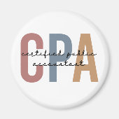 Aimant Comptable public certifié Retro CPA (Devant)