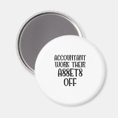 Aimant Comptable Travailler Leurs Actifs (Recto/Verso)
