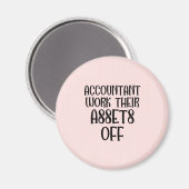 Aimant Comptable Travailler Leurs Actifs (Recto/Verso)
