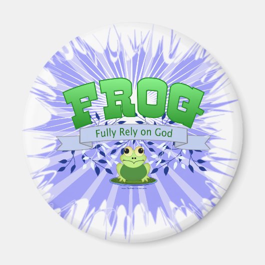 Aimant Compter entièrement sur Dieu (Devant)