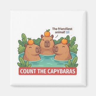 Aimant Compter les Capybaras Monde Animal Quest pour Tout