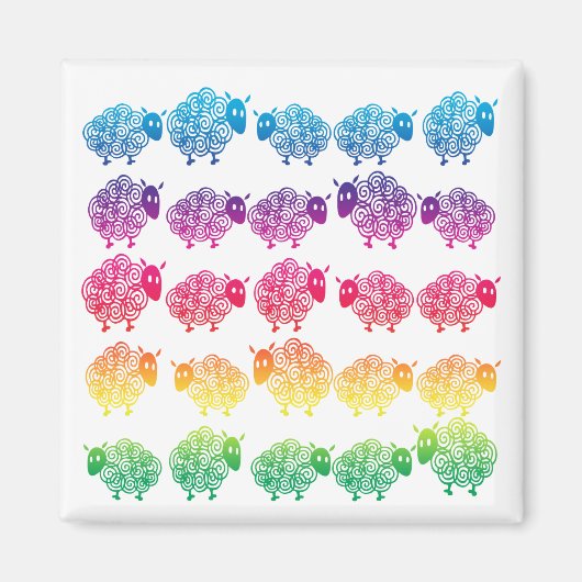 Aimant Compter les moutons (Devant)