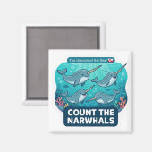 Aimant Compter les Narvals – Licorne des Mers Apprentissa (Recto/Verso)