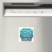 Aimant Compter les Narvals – Licorne des Mers Apprentissa (In Situ (Lave-vaisselle))