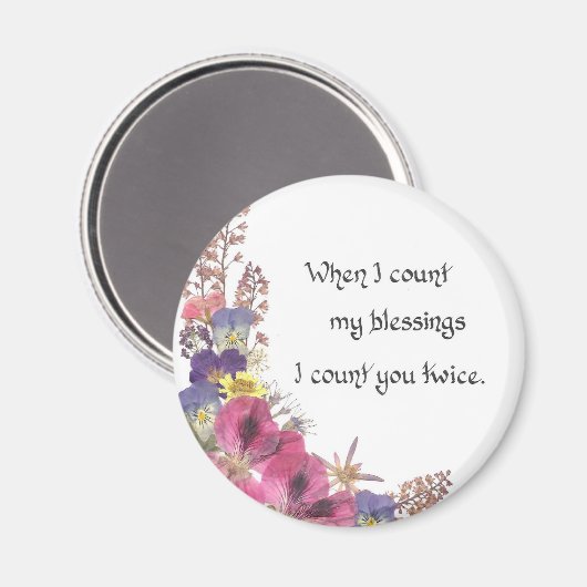 Aimant Compter mes bénédictions (Recto/Verso)
