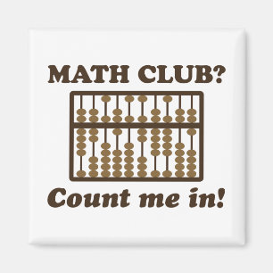 Aimant Comptez-moi dans le club de maths
