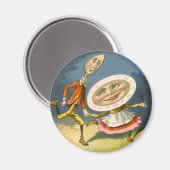 Aimant Comptine de Mère l'Oye Hey Diddle vintage (Recto/Verso)