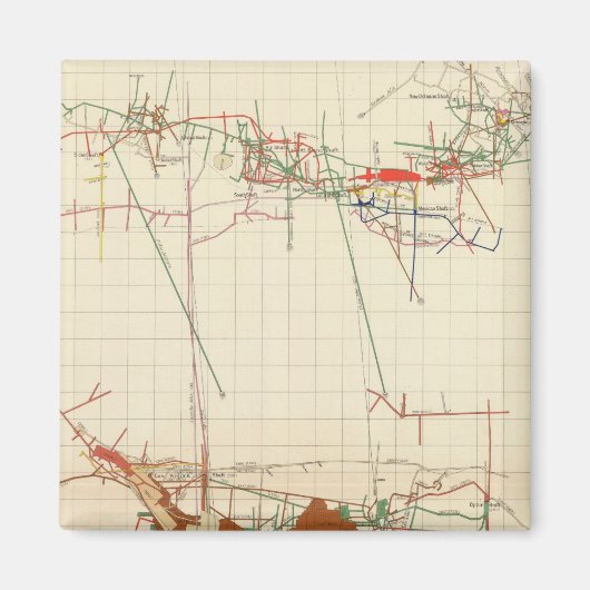 Aimant Comstock Mine Maps Numéro III (Devant)
