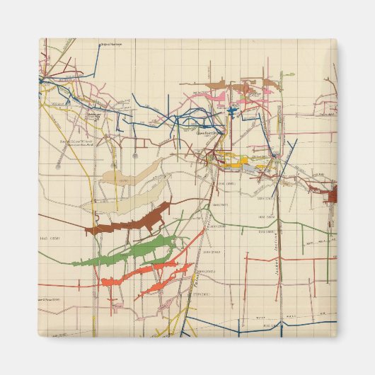 Aimant Comstock Mine Maps Numéro VI (Devant)