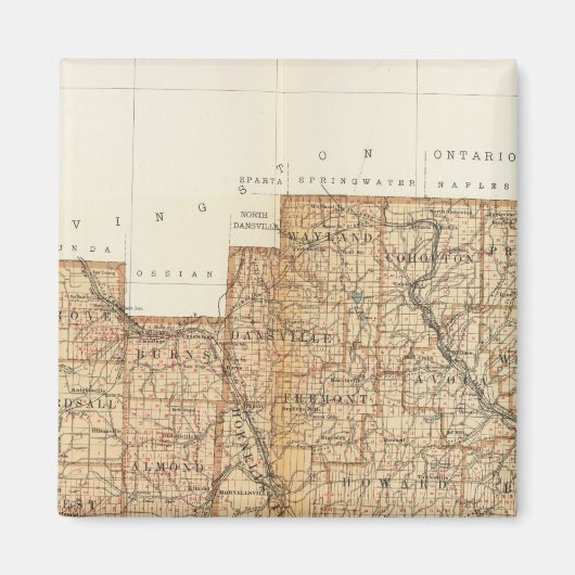 Aimant Comté d'Allegany, Steuben (Devant)