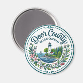 Aimant Comté de Door Wisconsin (Recto/Verso)