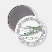 Aimant Comté de Kerry Dingle Irlande (Recto/Verso)