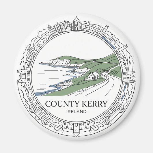 Aimant Comté de Kerry Dingle Irlande (Devant)